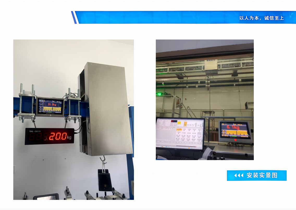屠宰场电动轨道电子秤动态称重